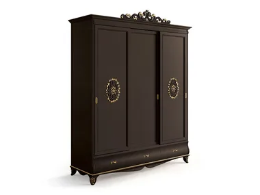 6276 - Wooden wardrobe with sliding doors and drawers by Carpanese Home
