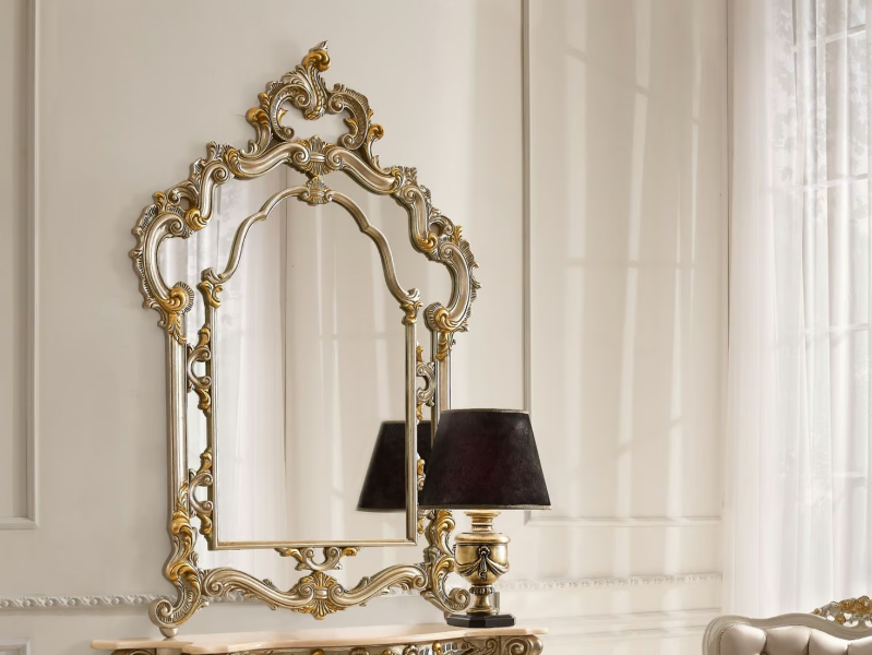 DIAMANTE - Rectangular framed wall-mounted mirror by CASA +39