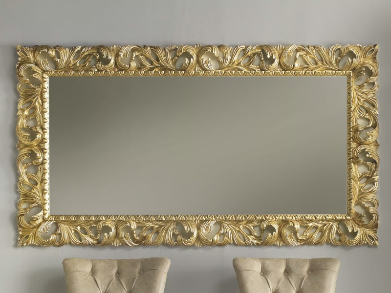 DIAMANTE - Rectangular framed wall-mounted mirror by CASA +39