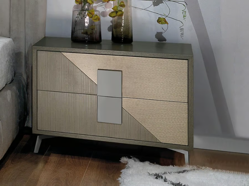 MORFEO - Wooden bedside table with drawers by CASA +39