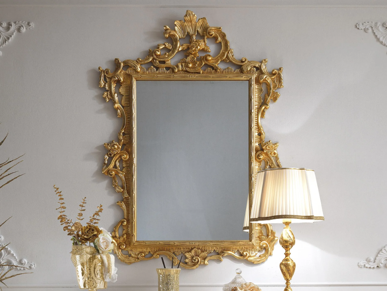PUCCINI - Rectangular framed wall-mounted mirror by CASA +39
