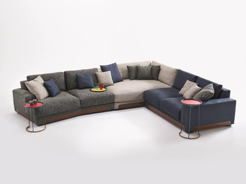 ISOLA - Corner modular fabric sofa by Casa Covre