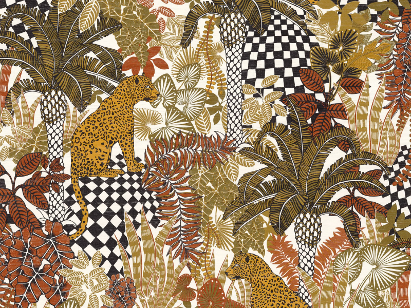 BELIZE - Washable wallpaper with floral pattern by CASAMANCE