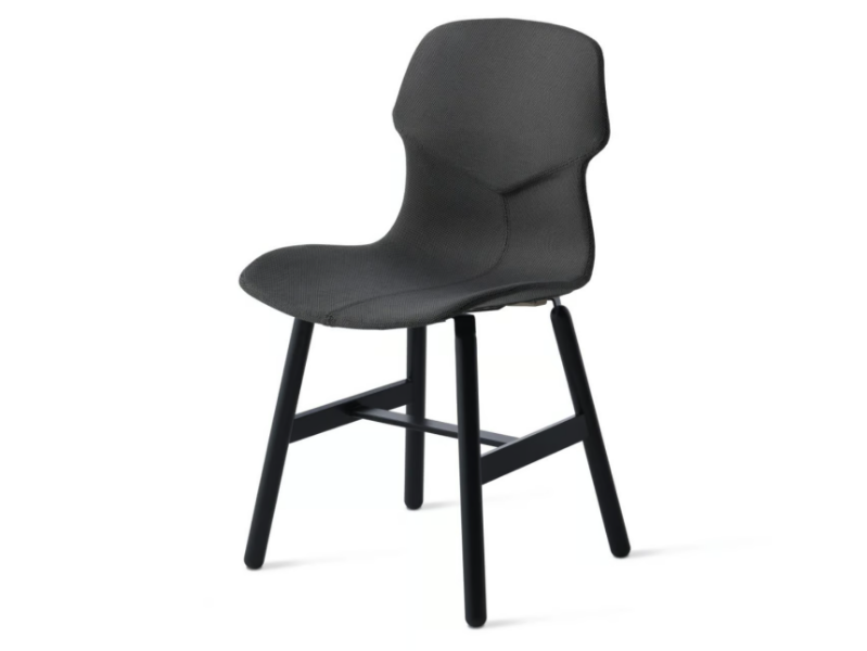 STEREO METAL IMBOTTITA FRONTE/RETRO - Upholstered fabric chair with removable cover by Casamania & Horm