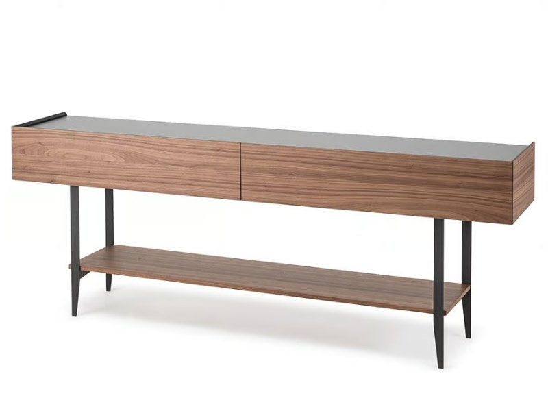 HORIZON - Walnut sideboard by Cattelan Italia