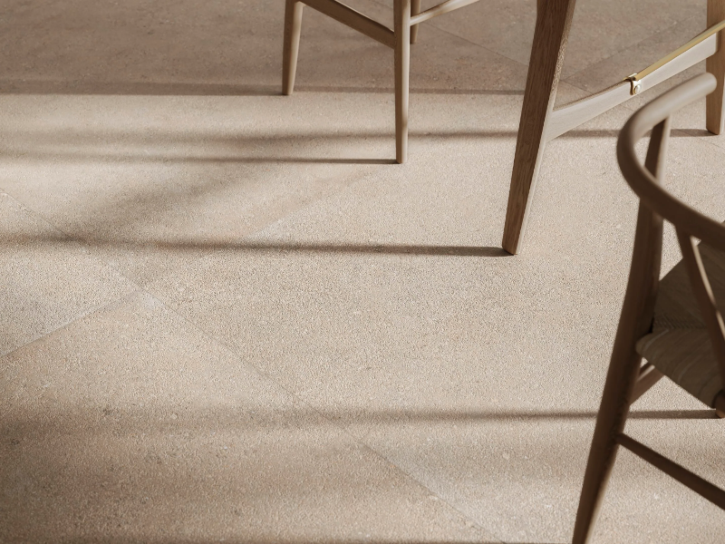 DUO BACK SAND - Porcelain stoneware wall/floor tiles with concrete effect by CERAMICA SANT'AGOSTINO