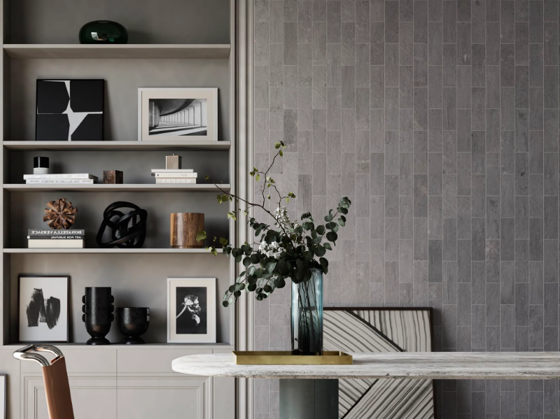 DUO FRONT TAUPE - Porcelain stoneware wall/floor tiles with concrete effect by CERAMICA SANT'AGOSTINO