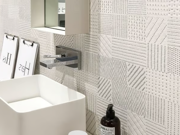 METROPAPER 3D-01 - Rectified white-paste wall tiles by CERAMICA SANT'AGOSTINO