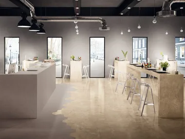 ELEMENTS LUX CREMA BEIGE - Indoor porcelain stoneware wall/floor tiles by CERAMICHE KEOPE