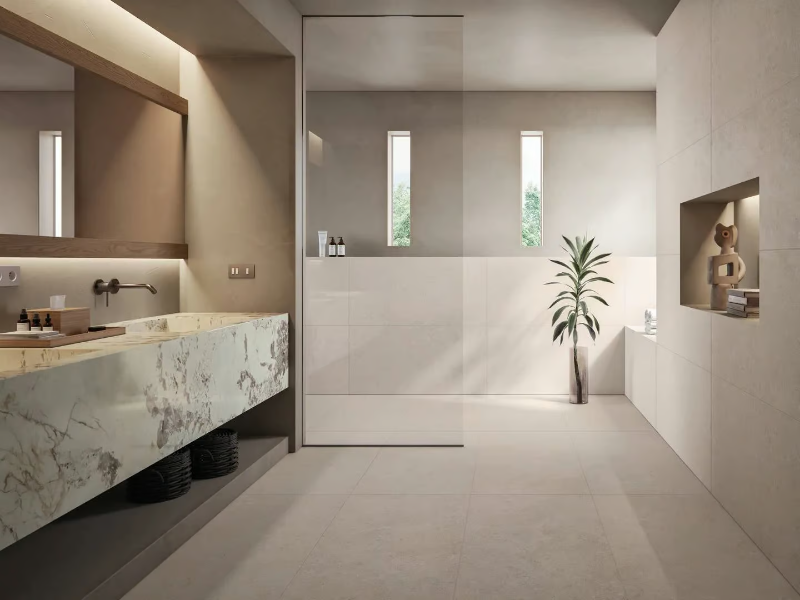 HERITAGE PEARL - Porcelain stoneware wall/floor tiles with stone effect by CERAMICHE KEOPE