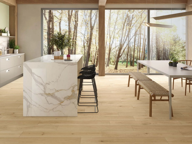 JOURNEY ALMOND - Porcelain stoneware flooring with wood effect by CERAMICHE KEOPE