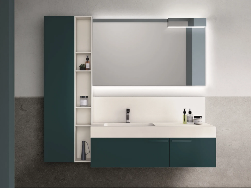 CARTABIANCA - Vanity unit with mirror by Cerasa