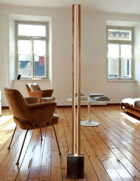 LUBOIS LT - LED wooden floor lamp by Cinier