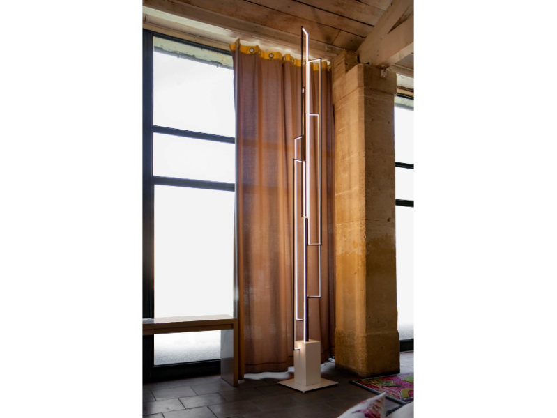 MIRÉ VERTIGO - LED steel floor lamp by Cinier