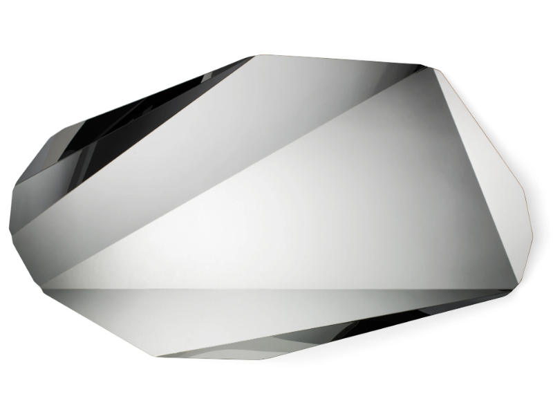 PIEGA LARGE - Wall-mounted stainless steel mirror by ClassiCon