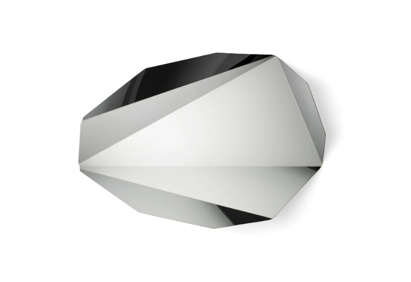 PIEGA MEDIUM - Wall-mounted stainless steel mirror by ClassiCon