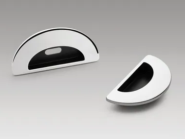 LC 111 / LC 111 CF - Recessed Cromall® door handle with lock by Colombo Design