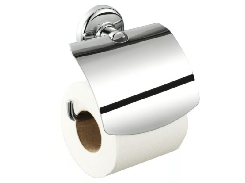 HOTEL - Metal toilet roll holder with cover by Coram