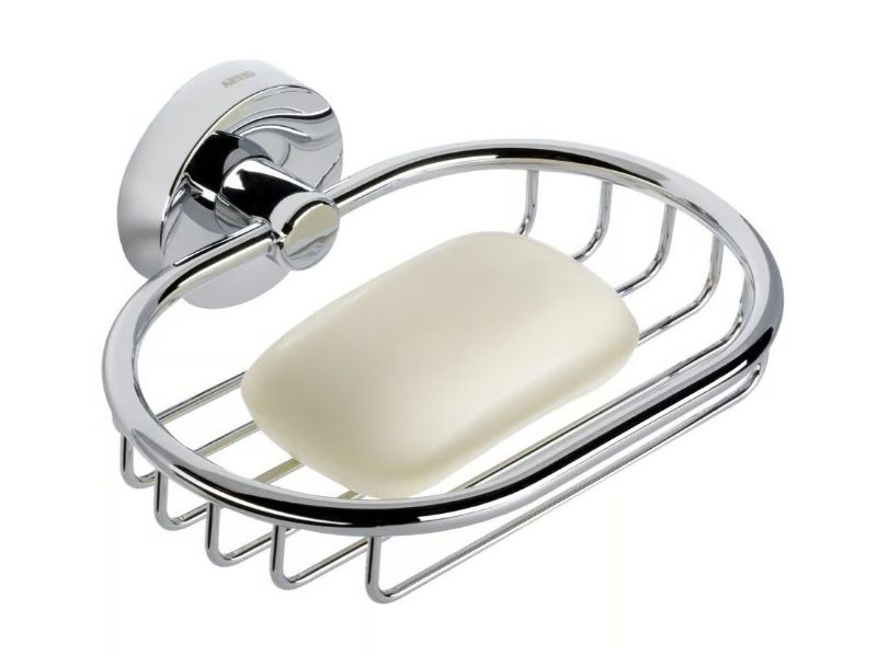LUNA - Wall-mounted metal soap dish by Coram
