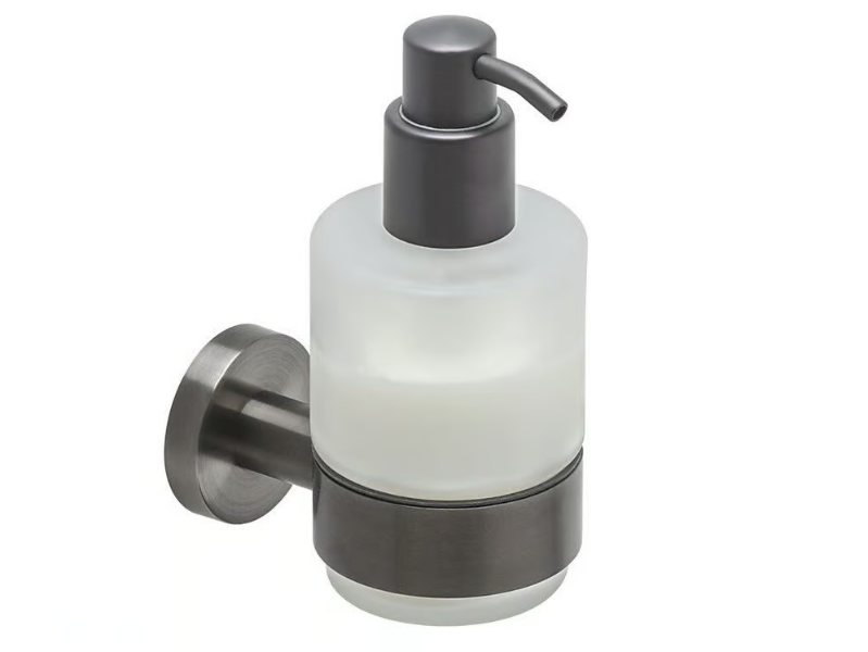 NEMOX BRUSHED - Wall-mounted glass Bathroom soap dispenser by Coram