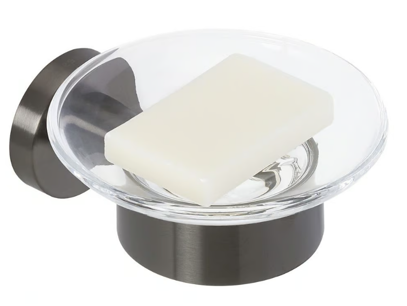 NEMOX BRUSHED - Wall-mounted metal soap dish by Coram