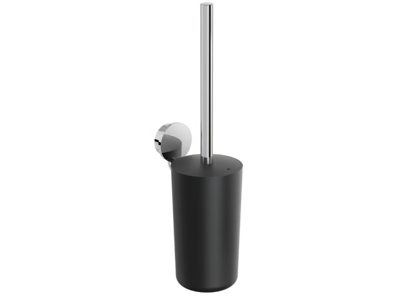 OPAL CHROME - Wall-mounted stainless steel toilet brush by Coram