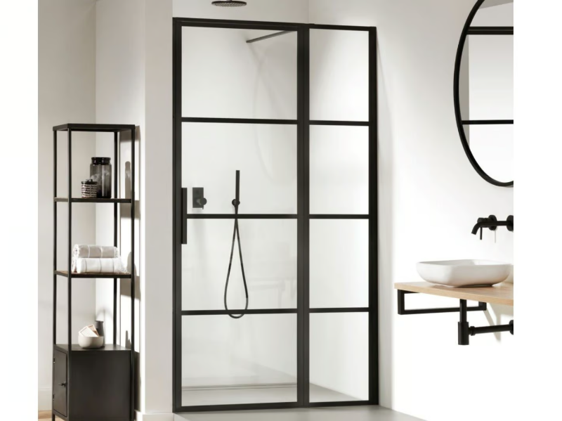 SOHO - Niche tempered glass shower cabin with hinged door by Coram