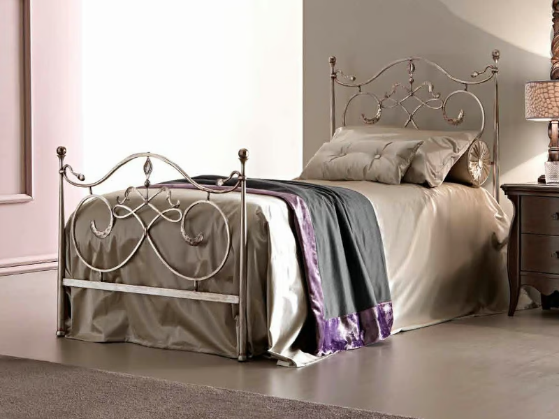 ARTÙ - Silver leaf single bed by CorteZari