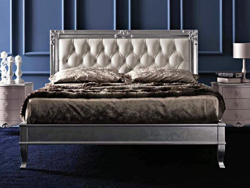 CLARA - Double bed with upholstered headboard by CorteZari