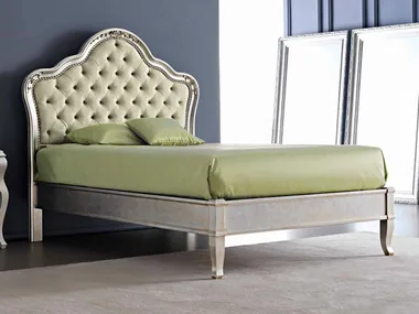 GEMMA - Full size bed with upholstered headboard by CorteZari