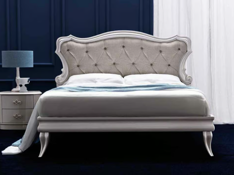 GIUSY - Double bed with upholstered headboard by CorteZari