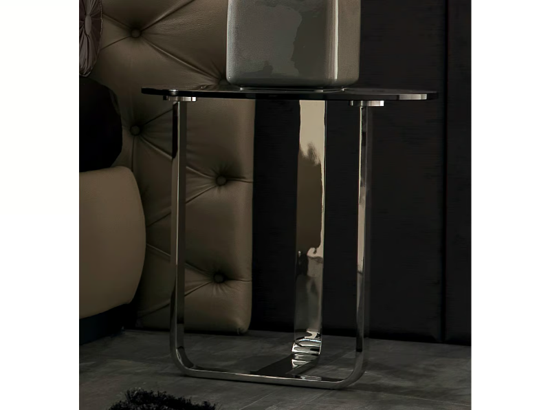 TIAGO - Low round glass coffee table by CorteZari