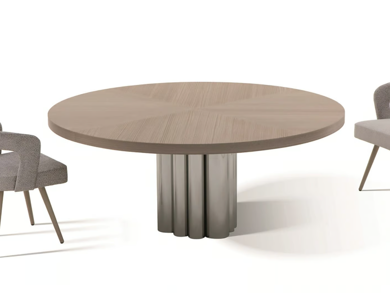 SPLENDOR - Round wooden table by Costantini Pietro