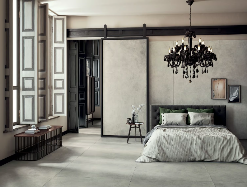 GRUNGE - CLOUD - Laminated stoneware wall/floor tiles with concrete effect by COTTO D'ESTE