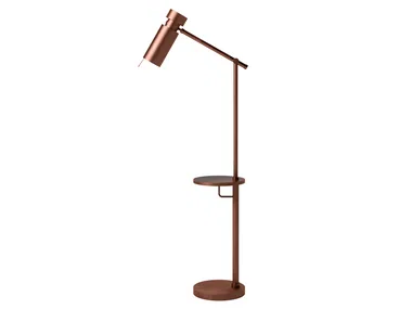 SESTO SENSO - Adjustable metal floor lamp with shelf by CPRN HOMOOD