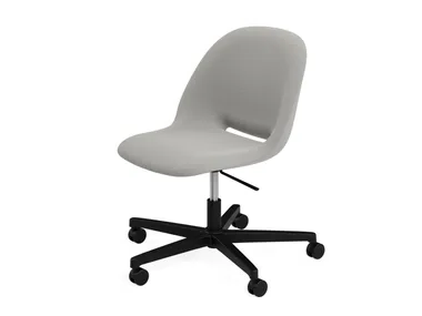 TUSCA R/SW - Fabric office chair with castors with 5-Spoke base by Crassevig