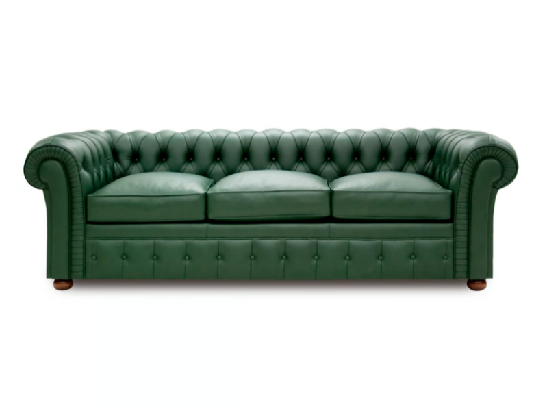 CHESTERFIELD CLASSIC ORIGINS - 3 seater tufted leather sofa bed by Crearte Collections