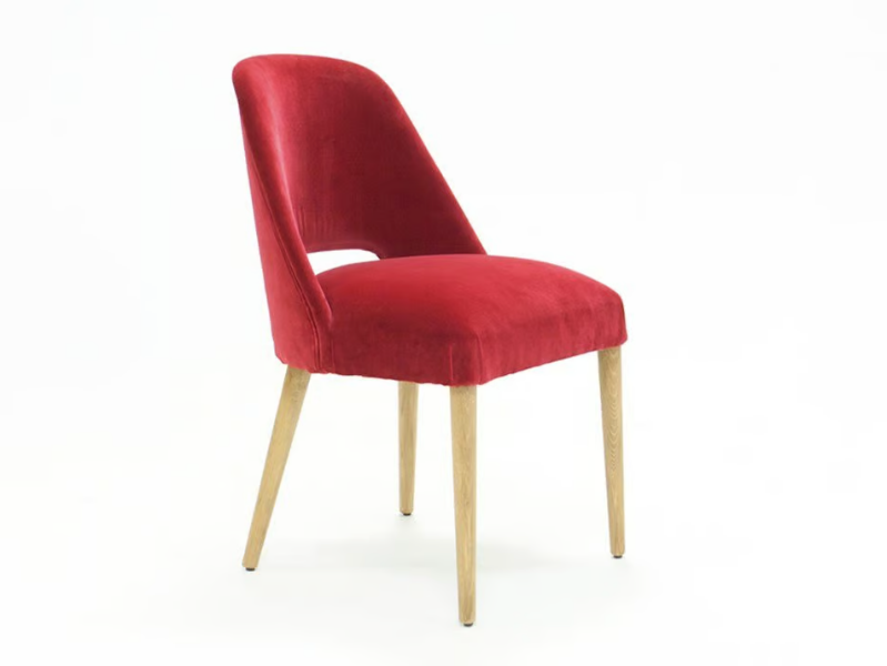 GOM HOLE CONTEMPORAIN - Velvet chair by Crearte Collections