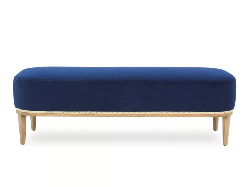 MAR ESSENCE - Contemporary style upholstered fabric bench by Crearte Collections