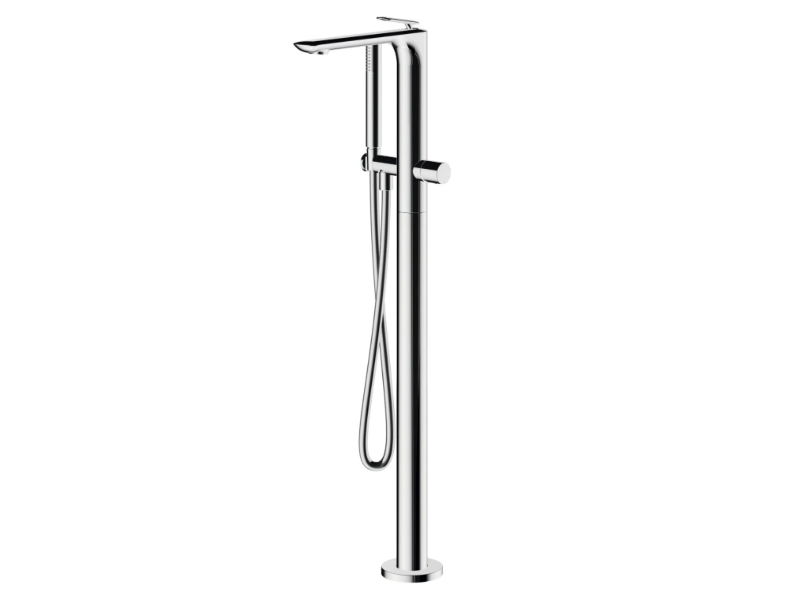 FOIL CRIFL189 - Floor standing single handle bathtub mixer with hand shower by CRISTINA Rubinetterie