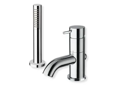 TRICOLORE VERDE CRITV121 - Deck mounted bathtub tap with hand shower by CRISTINA Rubinetterie
