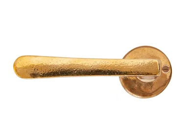 PURE 18847 - Bronze door handle on back plate by Dauby
