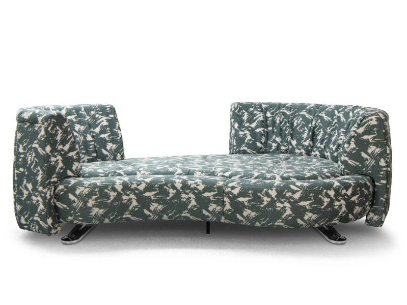 DS-164 SLIDE OUTDOOR - Curved Sunbrella® garden sofa by de Sede
