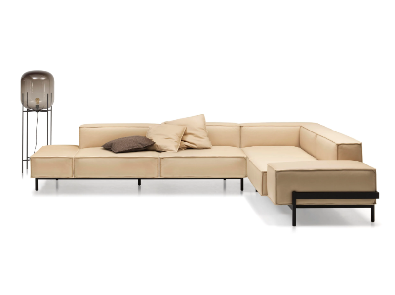 DS-22 - Corner sectional leather sofa by de Sede