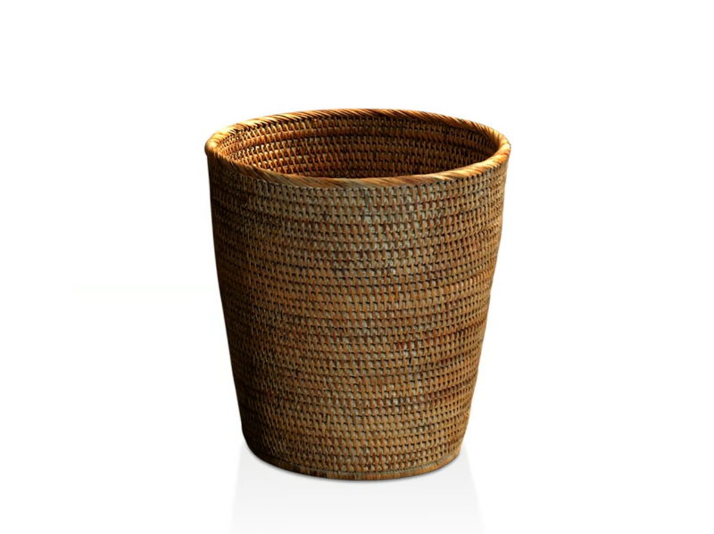 BASKET PK - Rattan bathroom waste bin by DECOR WALTHER