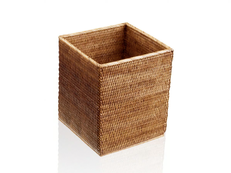 BASKET QK - Rattan bathroom waste bin by DECOR WALTHER