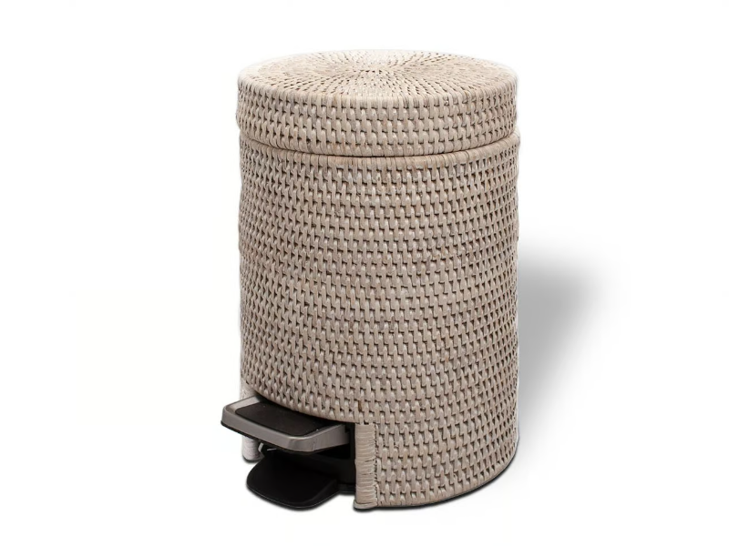 BASKET TE - Rattan bathroom waste bin by DECOR WALTHER