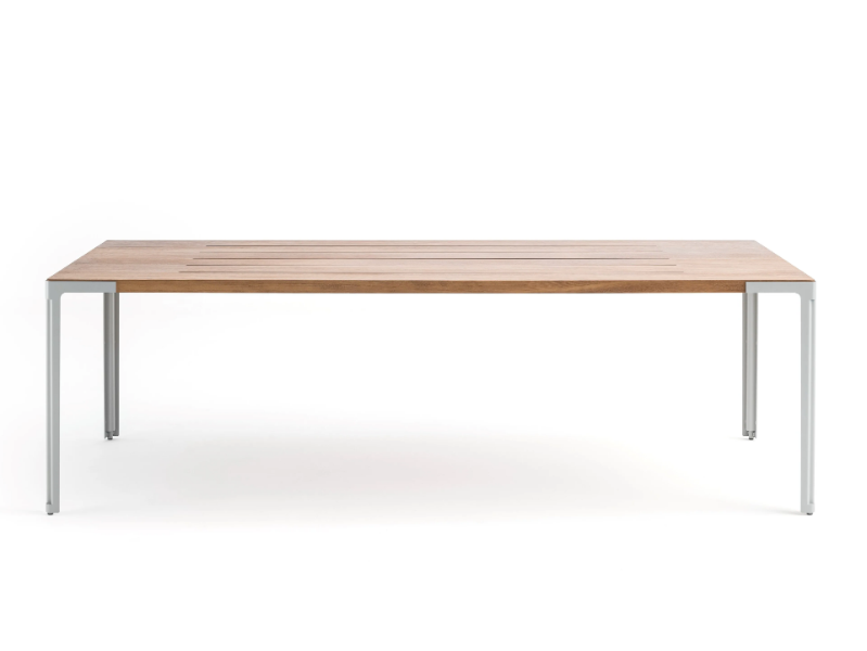 FAN WOOD - OUTDOOR - Iroko garden table by Desalto