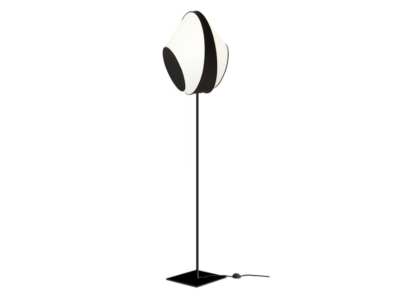REEF GRAND - Contemporary style LED fabric floor lamp by DESIGNHEURE