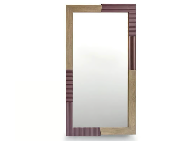 ZERO.16 - Rectangular wall-mounted solid wood mirror by Devina Nais